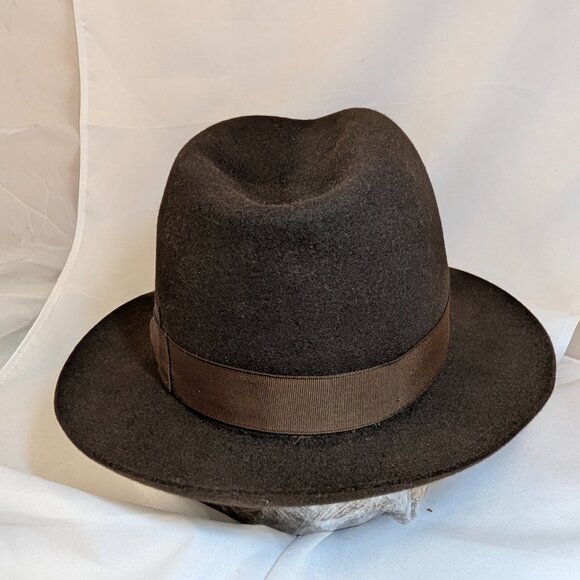 2014 Borsalino Classic Brown Fedora - nearly unworn - Size 57 (7 1/8) - Picture 5 of 9